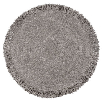 natural wool braided round carpets rug