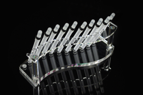 elegant clear acrylic pen holder, pen display stand