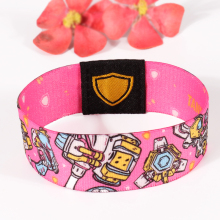 Custom Designer Polyester Sport Wrist Band Elastic Label