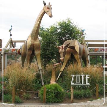 Professional Bronze Foundry copper giraffe sculpture