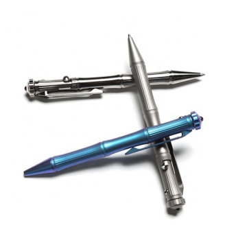 Anpassat EDC Survival Tool Titanium Tactical Pen