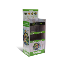 APEX Cheap Attractive Cardboard Floor Display Showcase