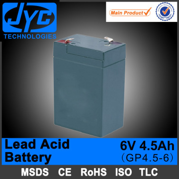 best price sealed lead acid rechargeable 6v 4 5ah battery