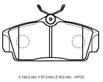 Nissan Almera Primera brake pads FMSI D1147