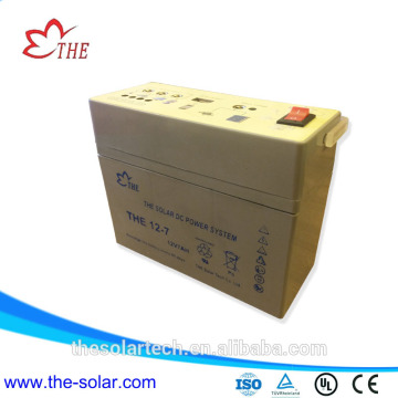 mini DC solar home lighting power system