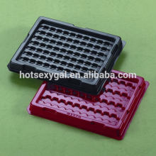 Transparent plastic clamshell box macarons blister packaging for 24