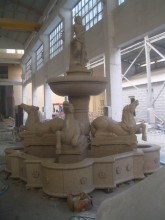 Golden Yellow Granite Fountain / Water Feature