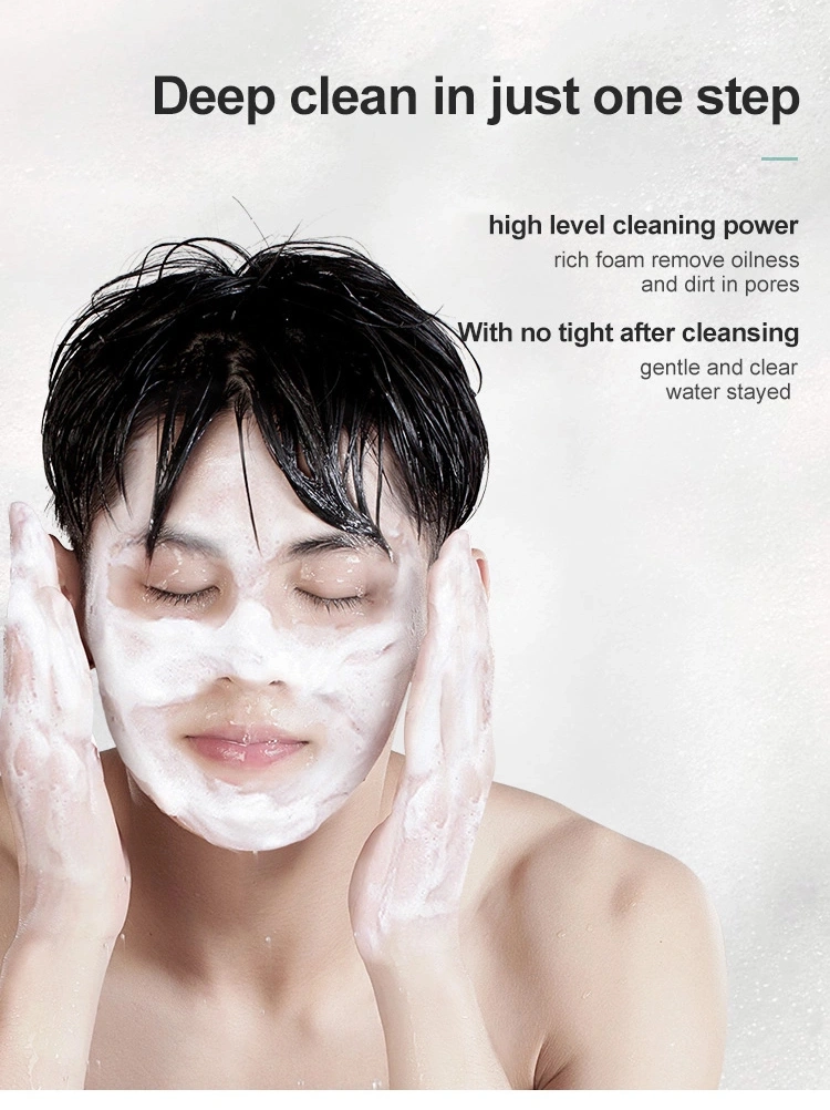 Wholesale Deep Cleansing Exfoliating Face Wash Remove Dead Skin Facial Cleanser for Men