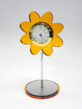 Yellow Sunflower Shape funny desk clocks