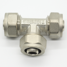 Taizhou Factory Brass Compression Fitting Tee Pipe Fitting Three-TEE Fitting