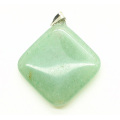 Rhombus Shape Green Aventurine pendant