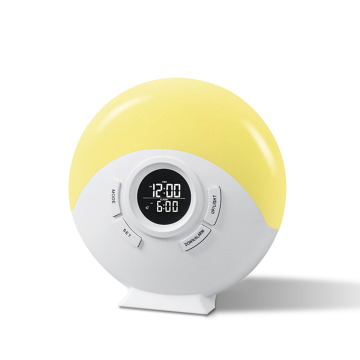Sunrise Meditations Alarm Clock: Smart Speaker with LED Light, FM Radio for Kids