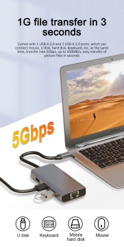 6in1 docking station usb-c docking station usb3.0