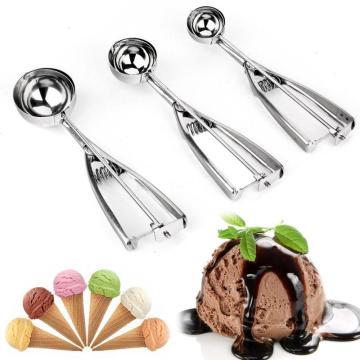 1pcs Kitchen Utensils Stainless Steel Mash Potato Ice Cream Spoon Scoops Ice Cream Tools Kitchen Accessories