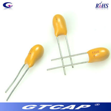 Dipped tantalum capacitor 35V 10uF capacitor manufacturer logo