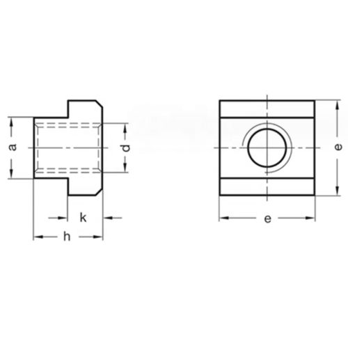 T-Slot Nut T-Head Nuts הכנס חוט עץ