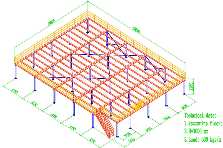 Warehouse Mezzanine Rack Highlight Steel Structure Stable Rack