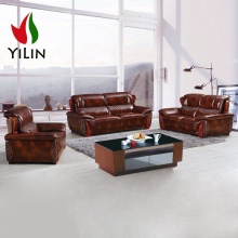 Wholesale Custom Classical Leather Sofa Set for Sitting Drawing Room