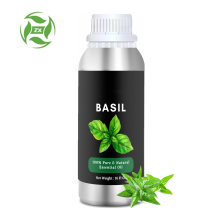 Private Label 0.5KG Hot Selling Wholesale Basil Essential Oil(Ocimum Basilicum) CAS 8015-73-4 Bulk Price Basil Oil for Hair