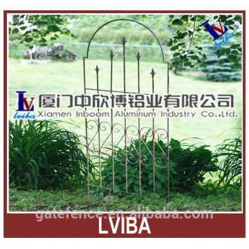 Decorative garden wrought iron trellis