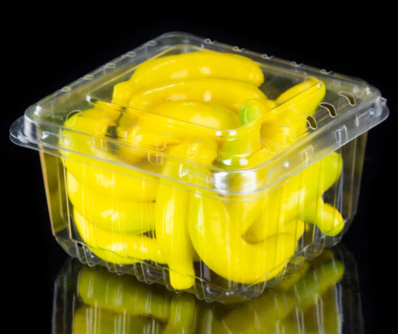 Caixa de embalagem de clamshell de plástico para mirtilos