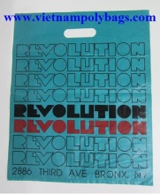 Plastic turn over top handle bag