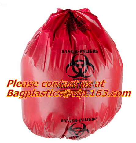 Biohazard Plastic Bags, Biohazard Bags, Red Biohazard Waste Bags, Medical waste Bag, infectious bags