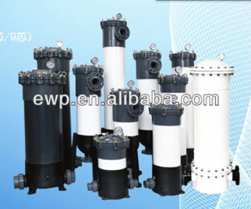 UPVC/Plastic Filter housing with filter bag or cartridge