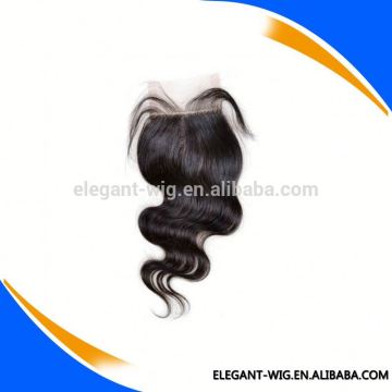 Elegant-wig Indian virgin hair lace closure natural part, indian remy lace front closure with baby hair hot sale