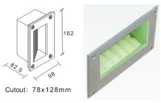 Rectangle ip54 led lamp led terrace lamp 18pcs emitter 1.26W