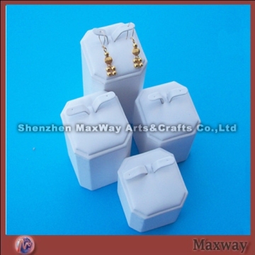 Acrylic White Square Ear Nail/Pin/Earbob/Pendants Display holder