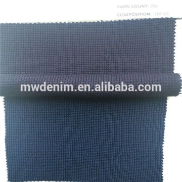 indigo waffle fabric 100%cotton