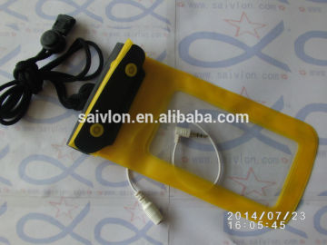 wholesale earphone waterproof pvc cellphone bag