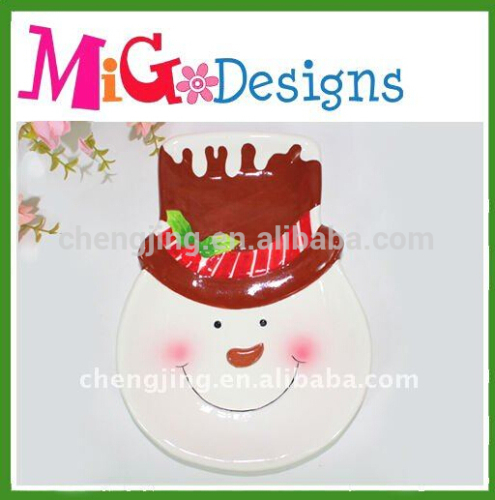 Kitchware Pizza And Dessert Plate Ceramic Christmas Dish