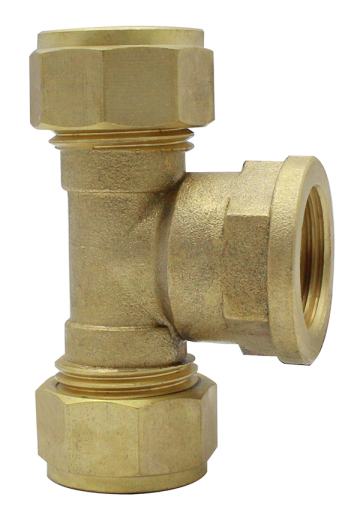 Compression Female tee compression fittings