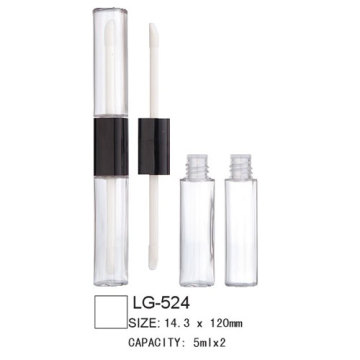 Dos jefes Lip Gloss caso LG-524