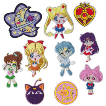 Anime Sailor Moon lron pada Pakaian Bordir Patch