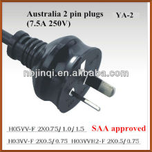 Australia power plug 7.5A 250V (SAA approved)