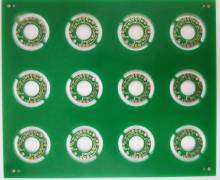 PCB with selective plating hard gold