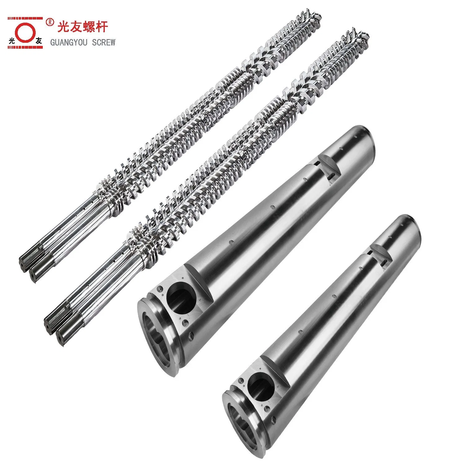 45-350 mm Precision-machined Heavy-Duty Nylon Parallel Twin Screw at Barrel Para sa Extrusion