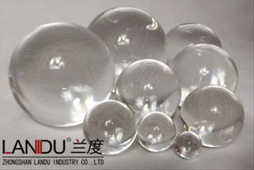 transparent different size acrylic round balls