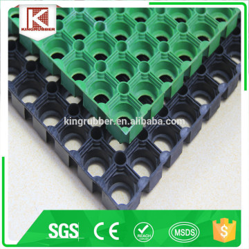 safety rubber mat Anti-Slip Safety Draining Rubber Grass Mat and Floor Mat