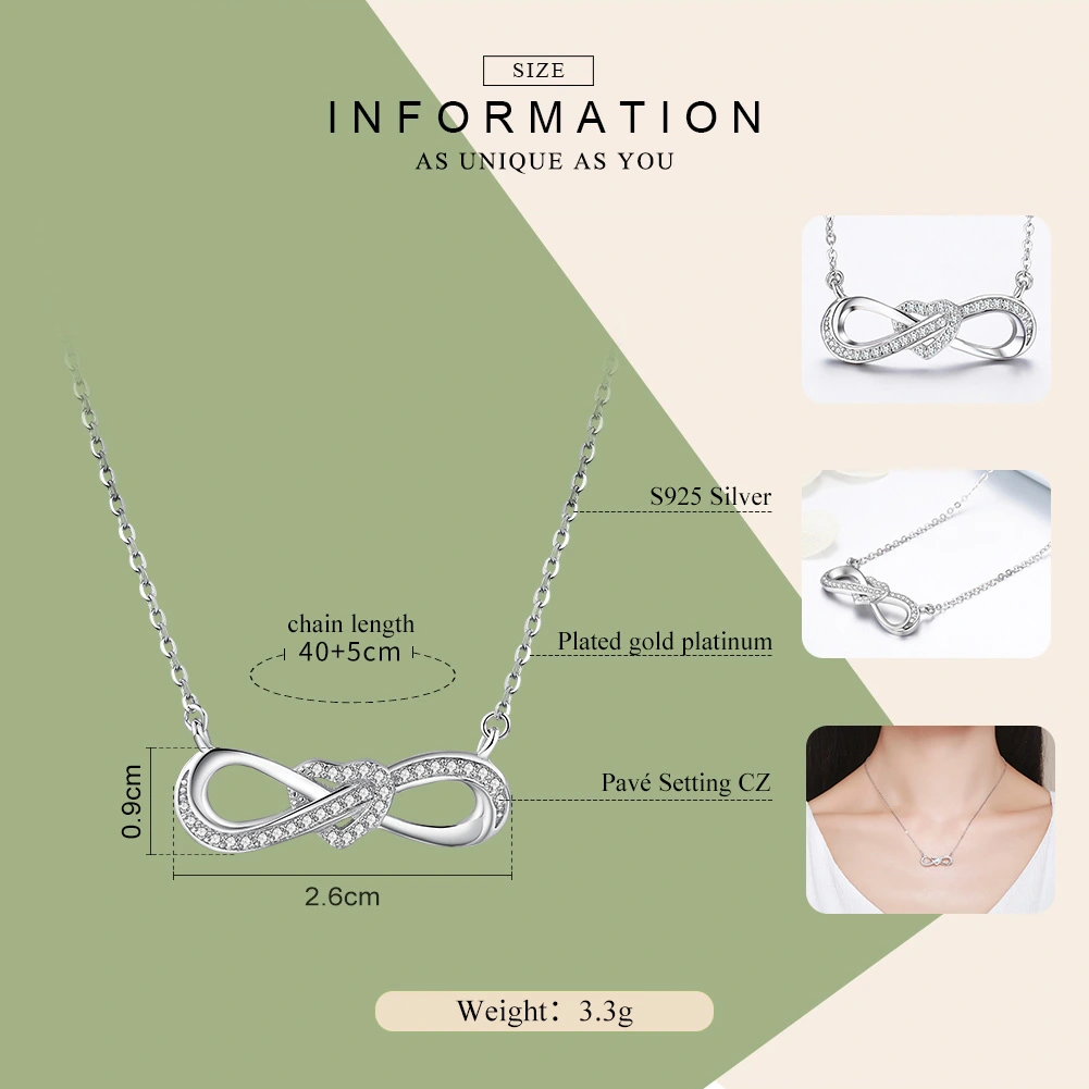 Luxury Jewelry Girlfriend Gift 925 Sterling Silver Necklaces