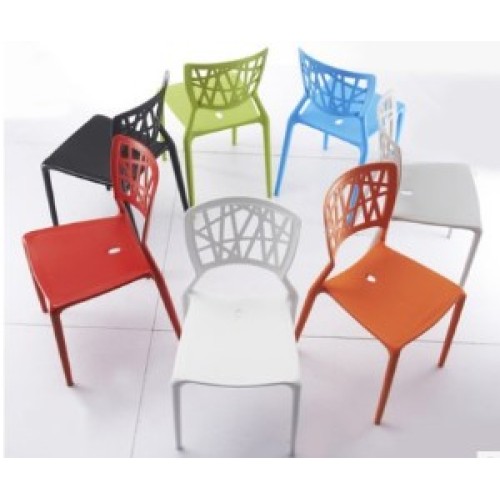 Bird's Nest Modern Stackable Plastic Dining Chairs