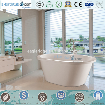 Freestanding Modern Seamless Acrylic Bathtub White Luxurious