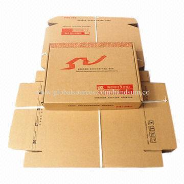 Corrugated paper boxes used for outer packing