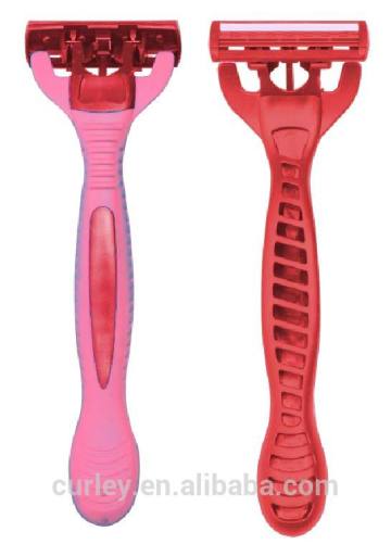 plastic shaving razor / 3-6blade shaving razor / disposable shaving razor