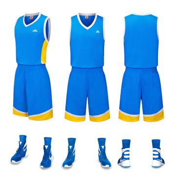 Uniforme de basquete 100% poliéster de secagem rápida