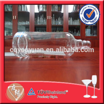 Round Shape 500ML Flint Glass Bottle 500 ML White Glass Bottle