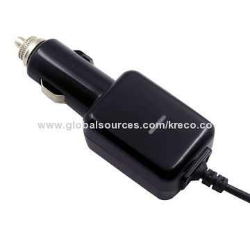 In-car Charger for All Mobile Phones, Notebooks, Tablet PCs and iPad, Compact Size and Lightweight